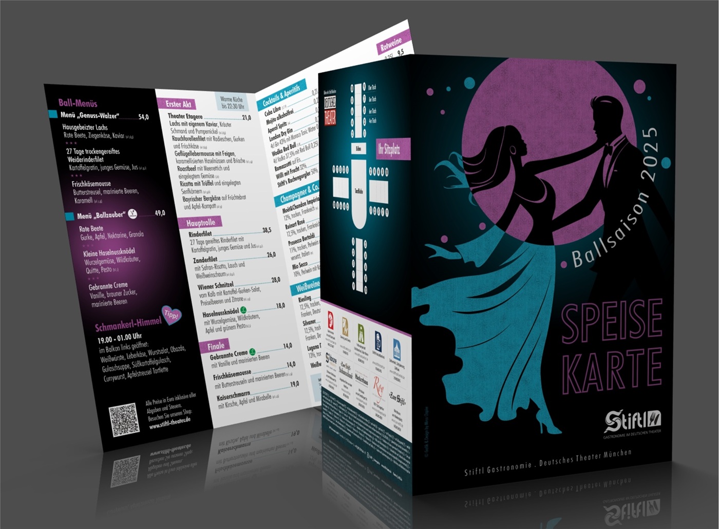 Grafik & Design: Ballsaison Deutsches Theater München